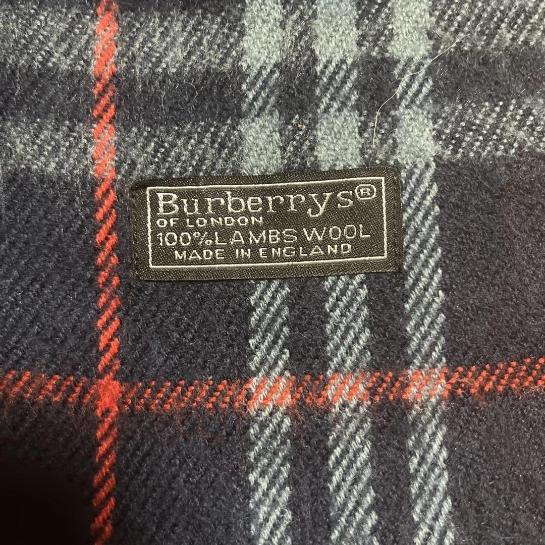 Burberrys チェック柄 マフラー 100%ラムウール - メルカリ