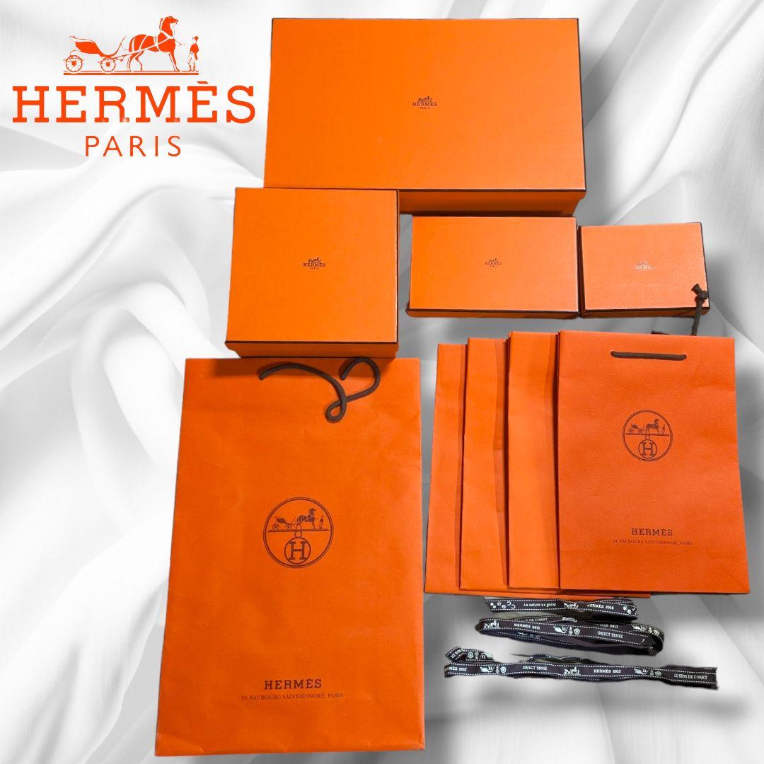 HERMES バーキンオレンジbox 紙袋リボン美品