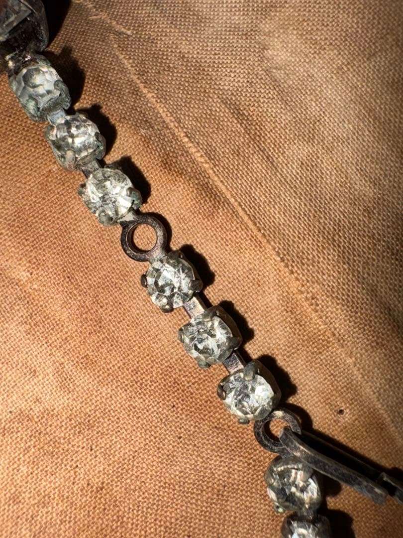 ➄ 戦前ヴィンテージ ✨ ペーストストーンネックレス アールデコ〜戦中