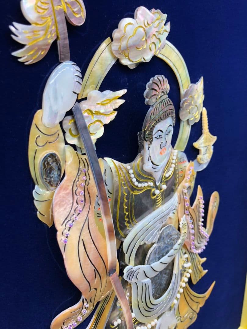 ☆希少！☆　立体アート　3Dアート　毘沙門天　蝶芸額　美術額　伝統工芸品