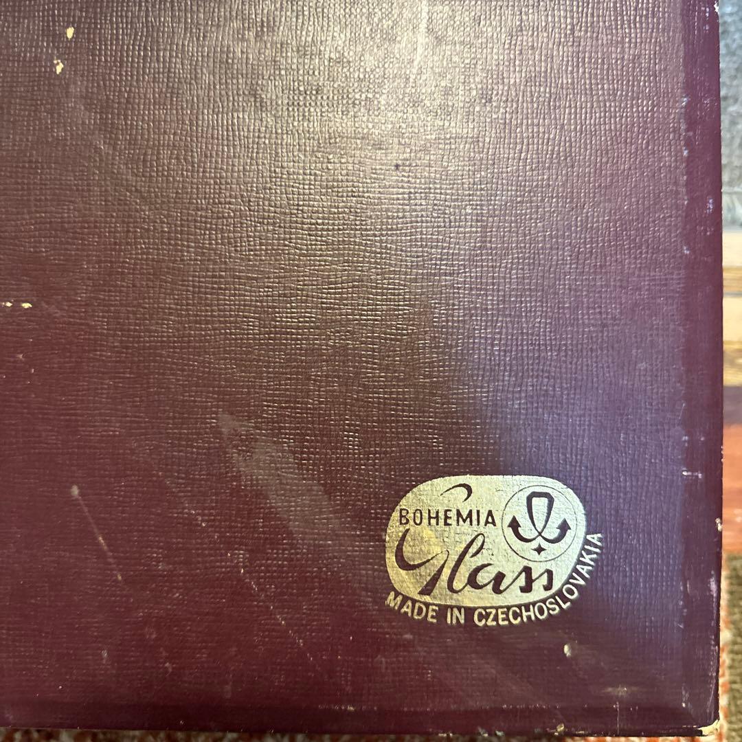 ボヘミアガラス 飾り皿 大皿 直径35cm ボヘミアンガラス ボヘミアン