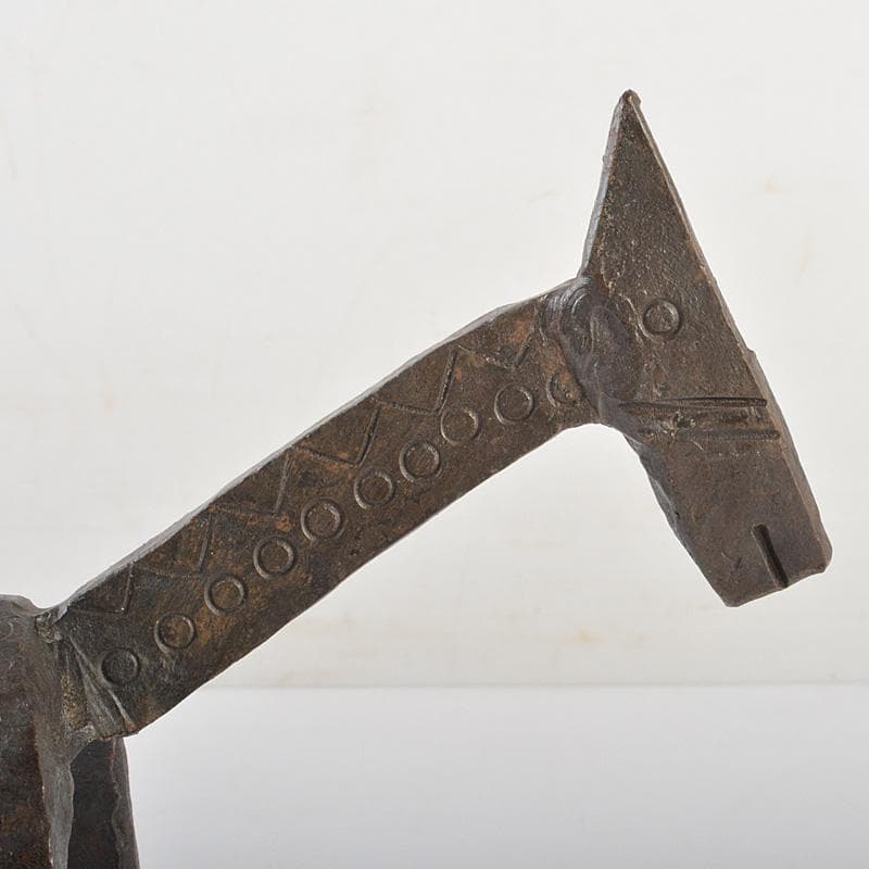 モダンアート オブジェ 古鉄製 馬 置物 C R7419