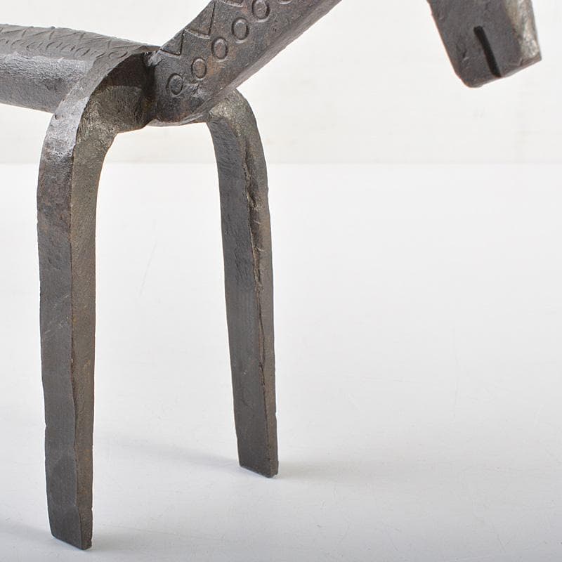 モダンアート オブジェ 古鉄製 馬 置物 C R7419