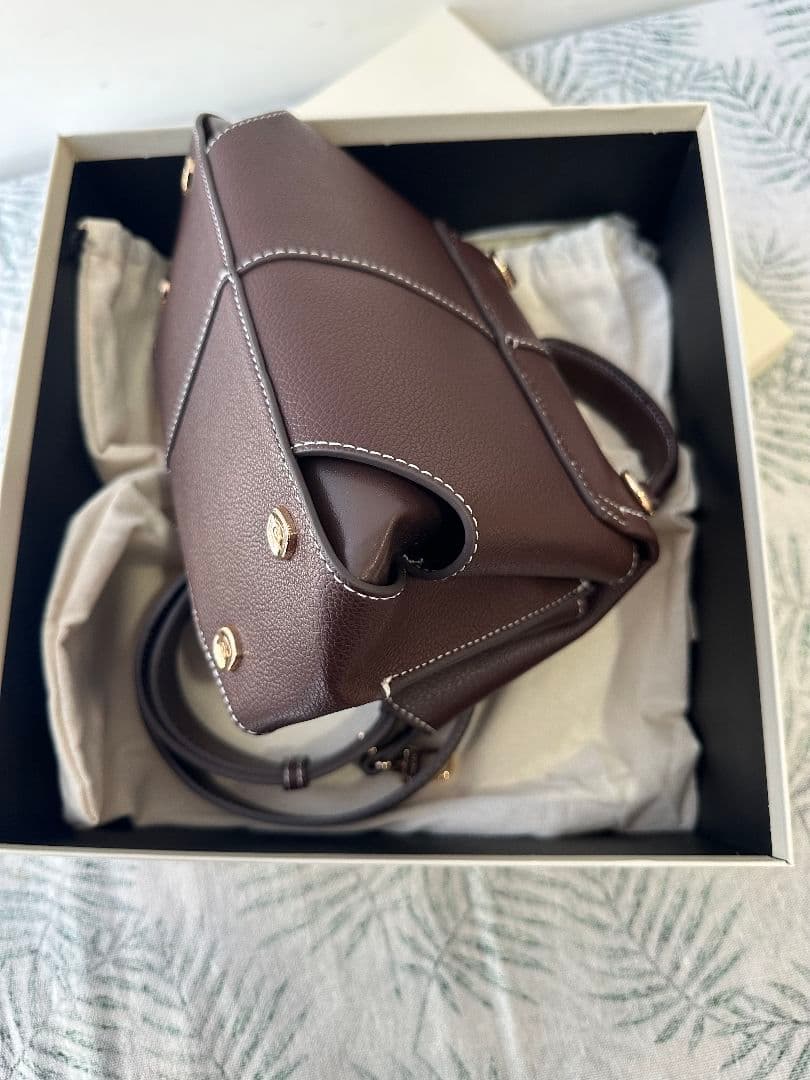 POLENE Mokki ポレーヌ ショルダーバッグ　2WAY エボニー レザー