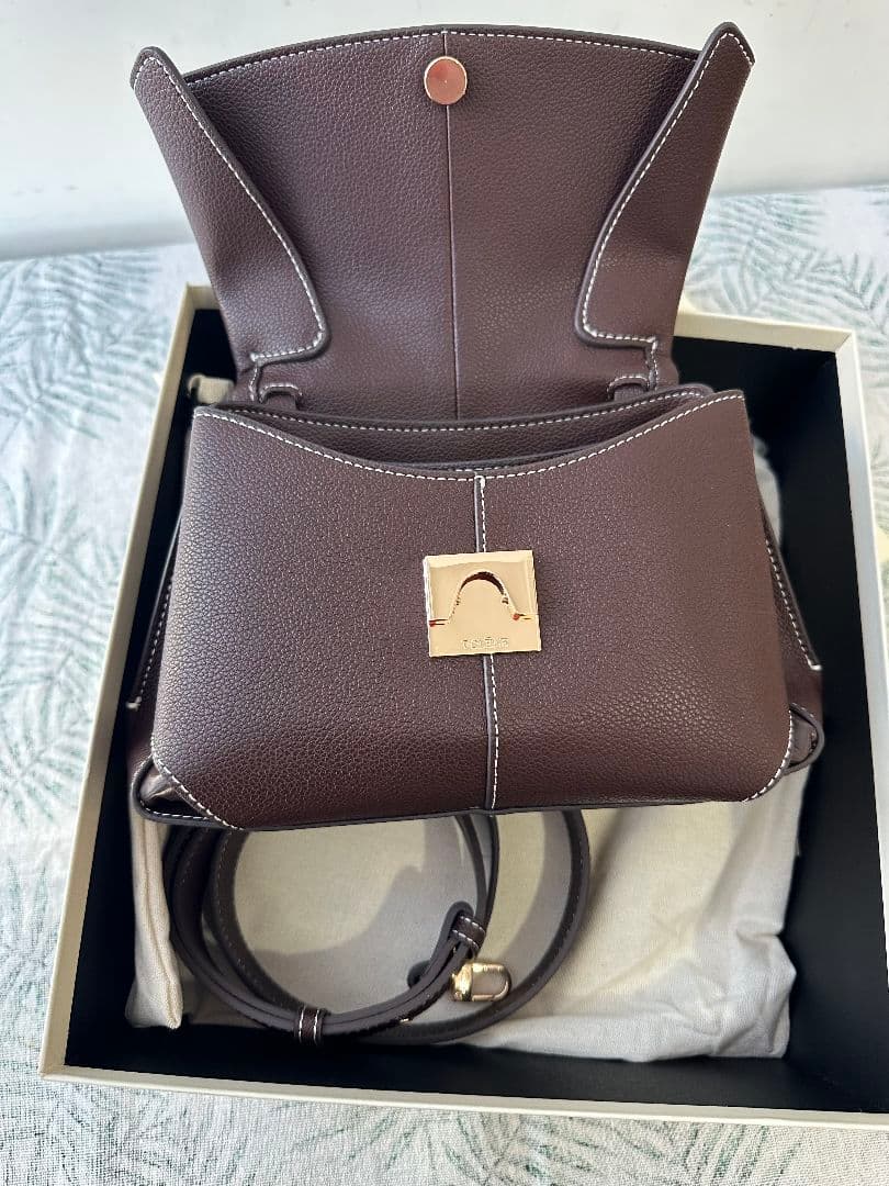 POLENE Mokki ポレーヌ ショルダーバッグ　2WAY エボニー レザー