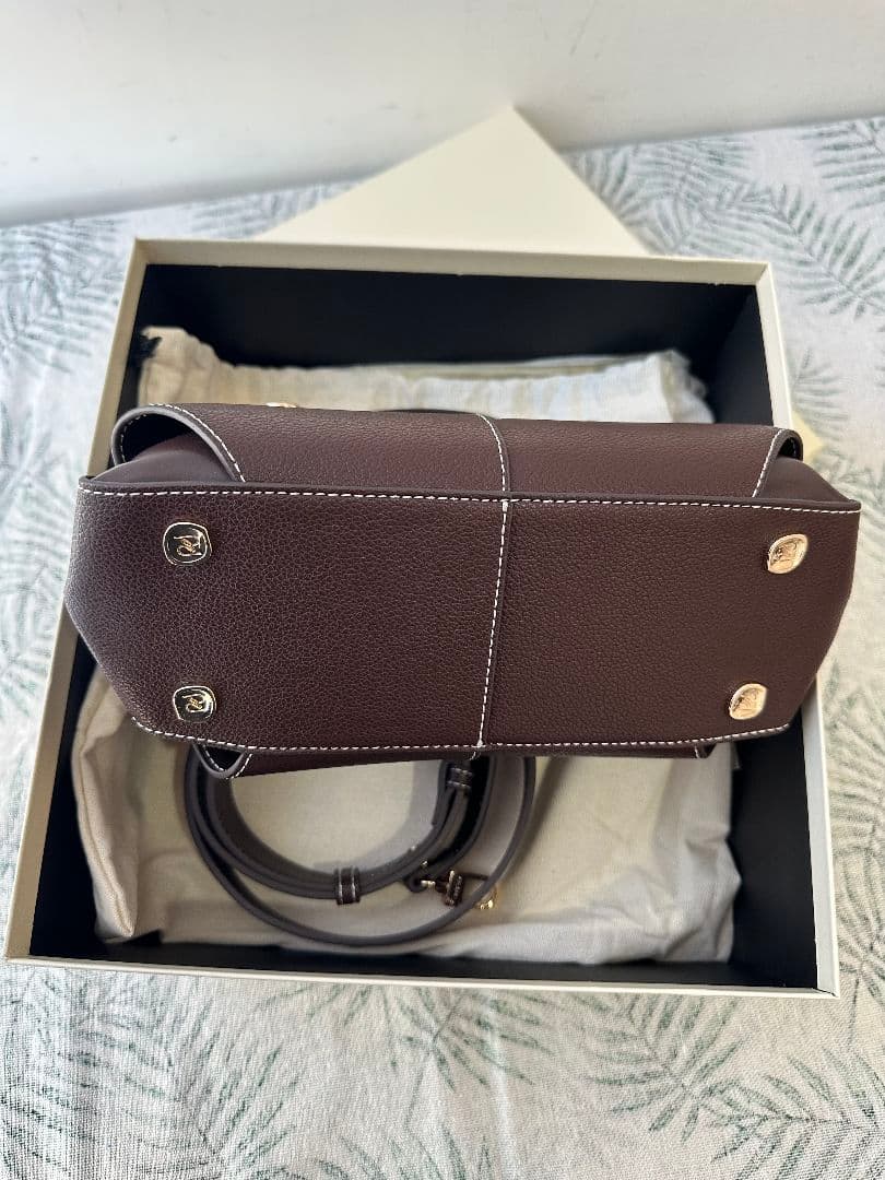 POLENE Mokki ポレーヌ ショルダーバッグ　2WAY エボニー レザー