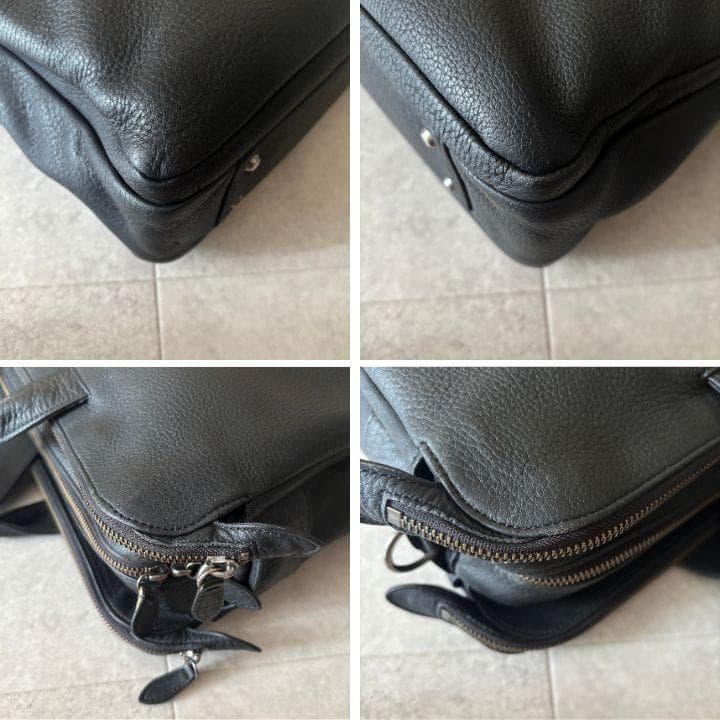 未使用級✨️ポーター オールレザー2wayブリーフケース 黒 シボ革 A4収納