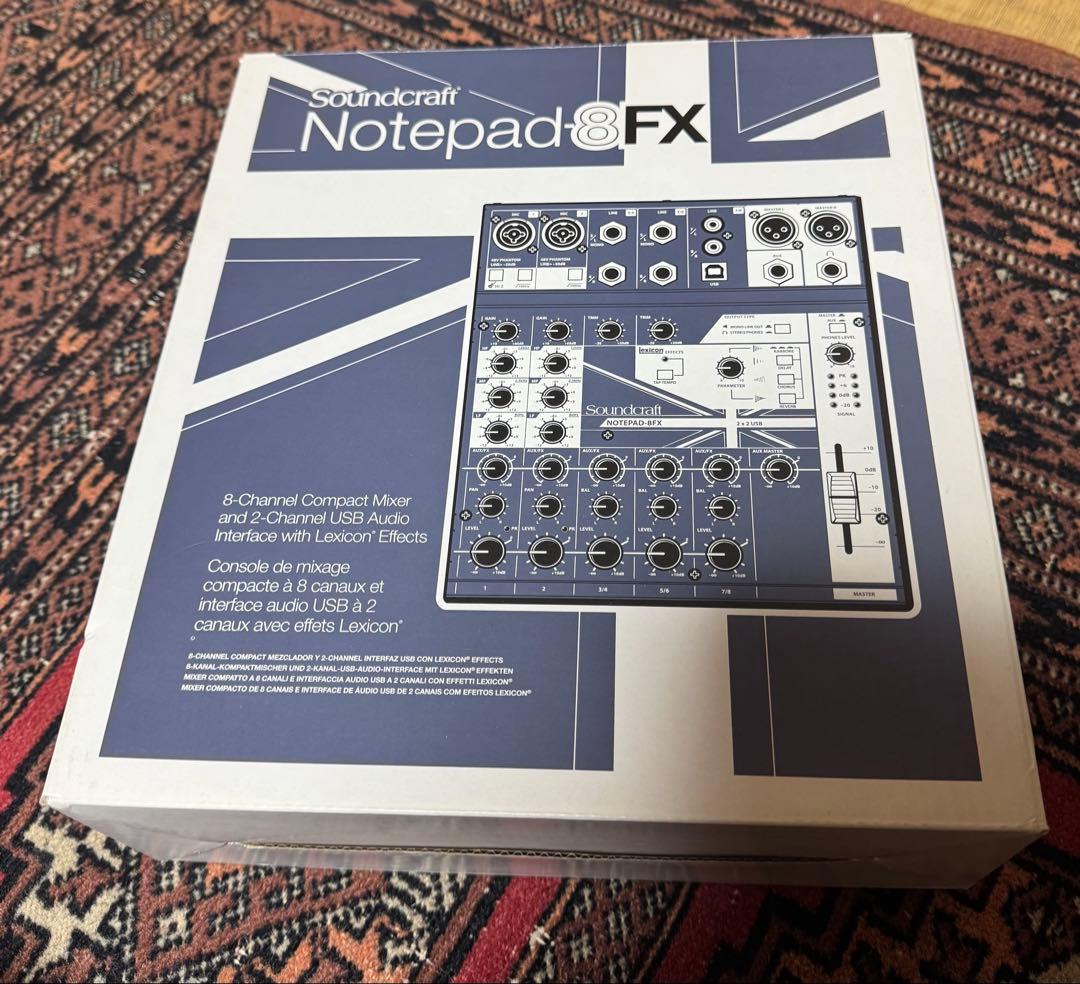 Soundcraft Notepad-8FX 8チャンネルミキサー