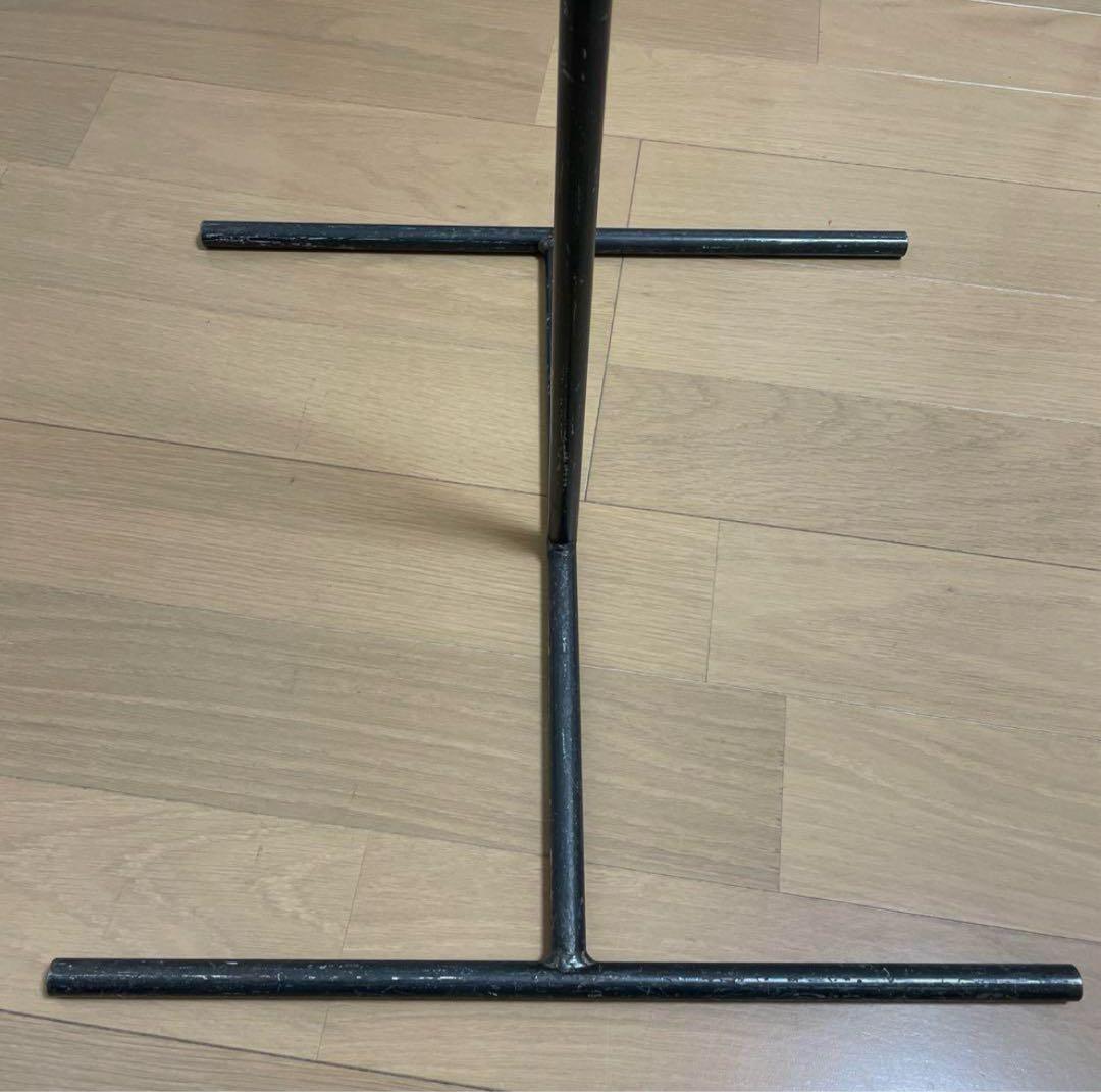 インダストリアル アイアン T字ハンガーラック シャビー 店舗什器 鉄色