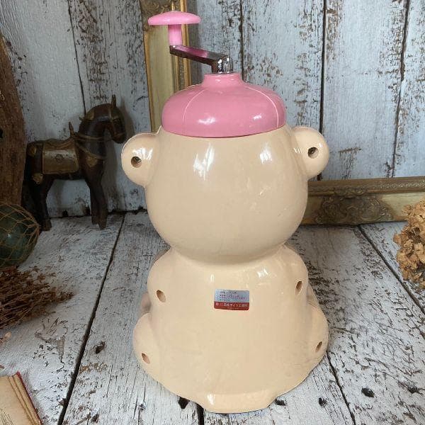 80sヴィンテージ*高橋ライト工業所*古いパンダ 型のかき氷機*氷