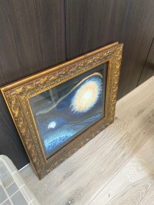 大石喜代男　天界　絵画　インテリア　油絵