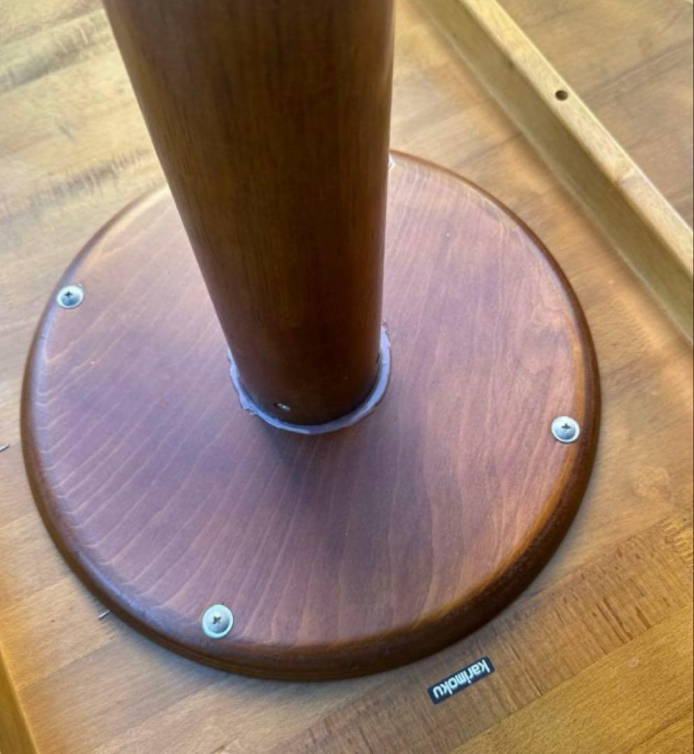 専用出品　希少カリモク　木製 円形ダイニングテーブル　オシャレなラウンドテーブル