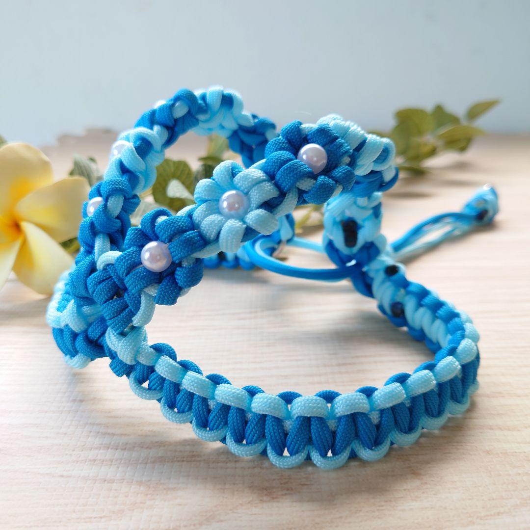 受注製作】パラコード ハーネス お花いっぱいハーネス オーダー