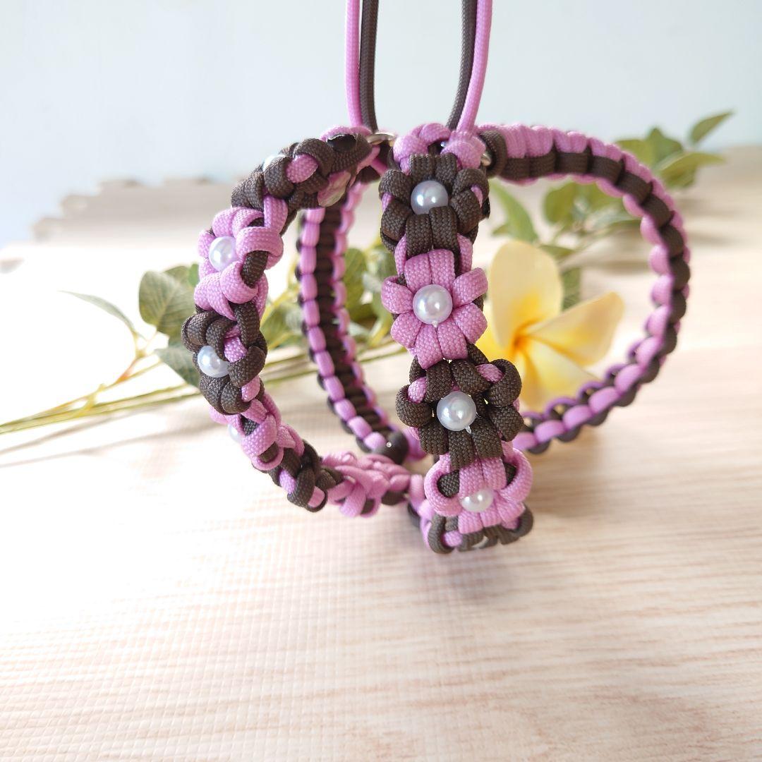 受注製作】パラコード ハーネス お花いっぱいハーネス オーダー