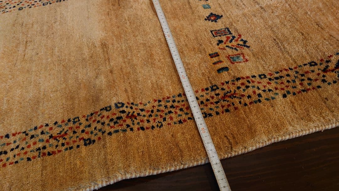 緞通 ラグ ベルギーラグ ペルシャ絨毯 敷物 旧家 蔵出し 1枚