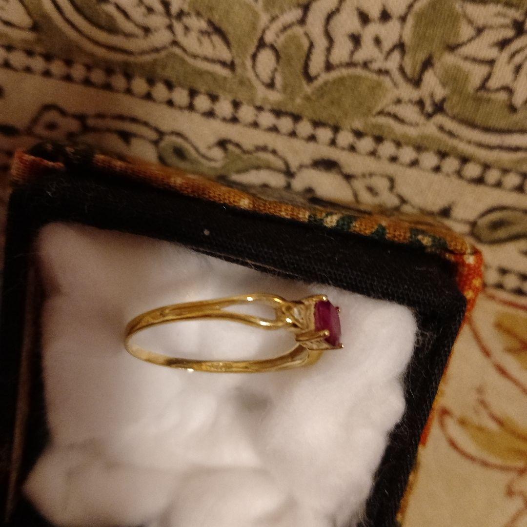 K18ルビーリング