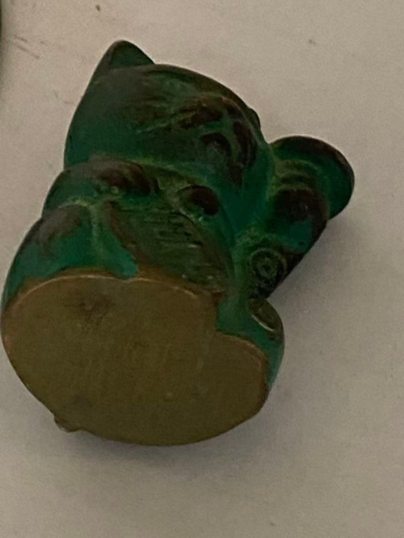 高岡銅器 香立香猫 香線香 年代品