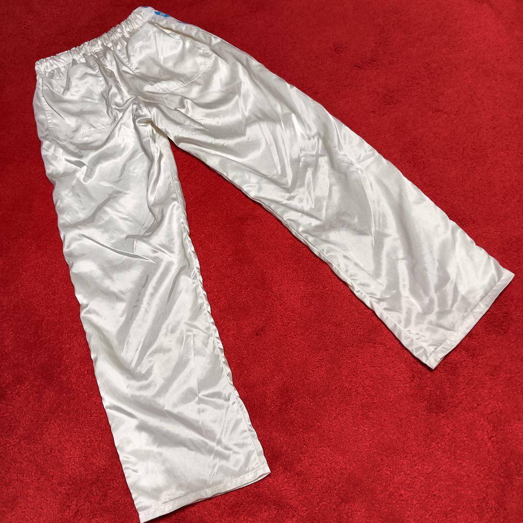 フェトウス　FOTUS　古着ヴィンテージ　　ホワイトサテン　スウェットパンツ