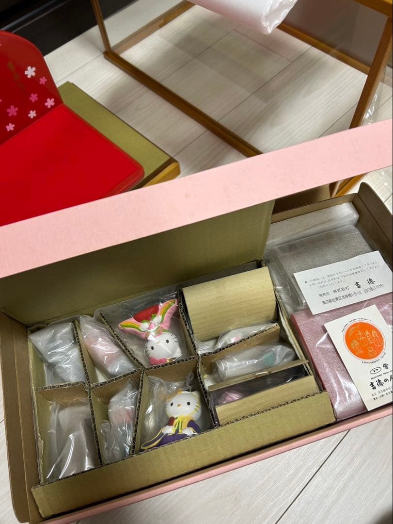 ハローキティ吉徳 雛 親王飾り 雛祭り 雛人形