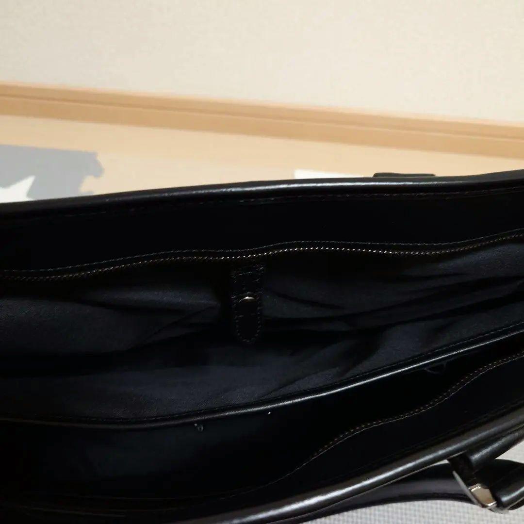 【TRANSIC】[ LENO ]第2世代 本革 ビジネストートバッグ　ブラック