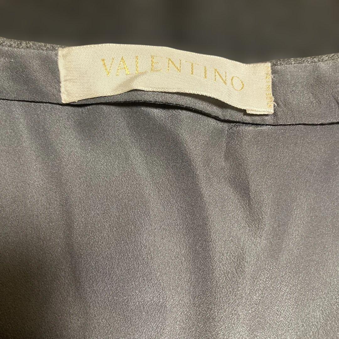 VALENTINO ヴァレンティノ　グレー ひざ丈スカート12 タグ付き未使用品
