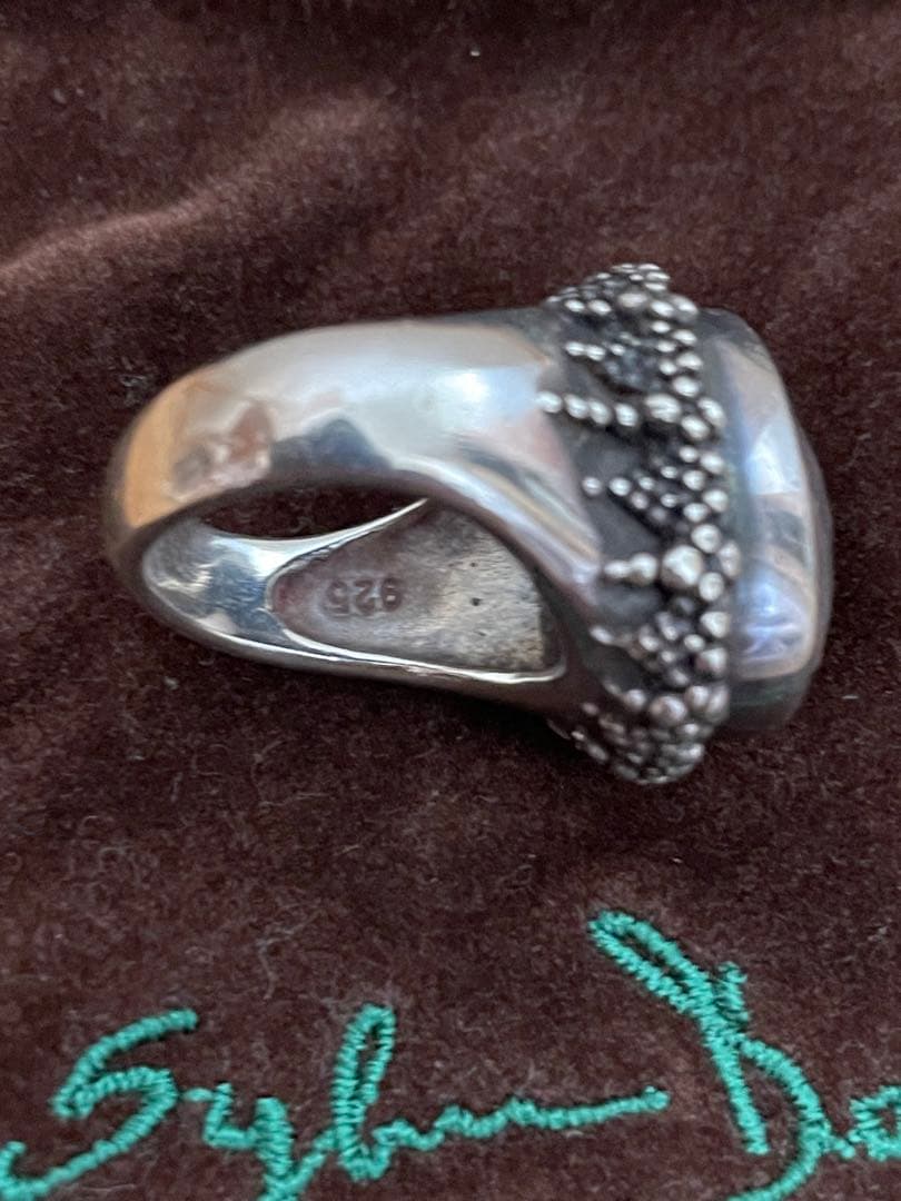 STEPHEN DWECK ローズクォーツ　シルバー　リング　9号　デュエック