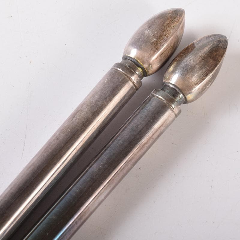 茶道具　銅製　中川浄益造　木の実火箸　約131g　共箱　D　R8367