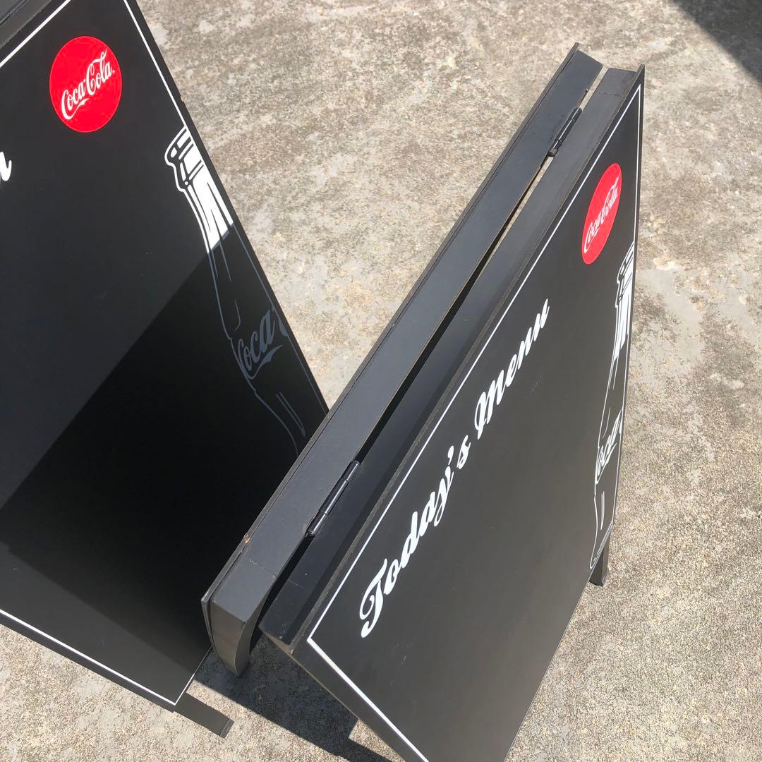 希少!!2個セット】コカ・コーラ 立て看板 黒板 イーゼル 希少!!2個セット】