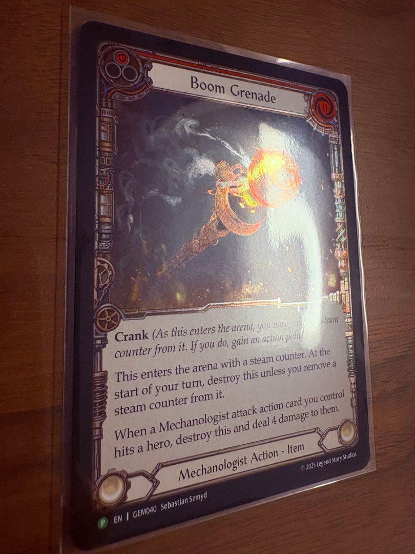 Boom Grenade 赤 プロモ CF 1枚 GEM040 FaB