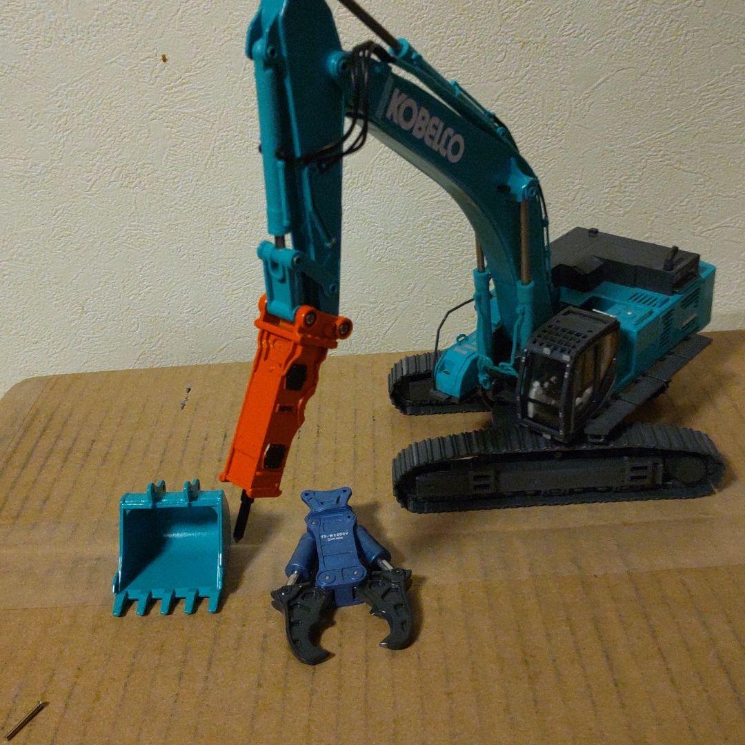 コベルコ建機 SK850LC 1/50 セール中 アタッチメントセット KOBELCO