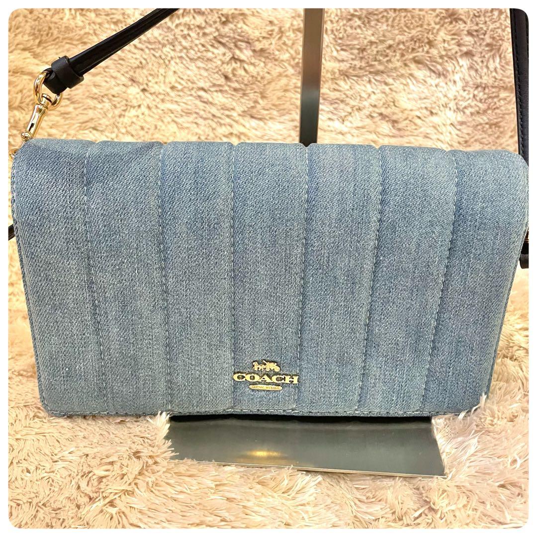 ほぼ未使用✨　コーチ　アンナ フォルドオーバー クロスボディ クラッチバッグ