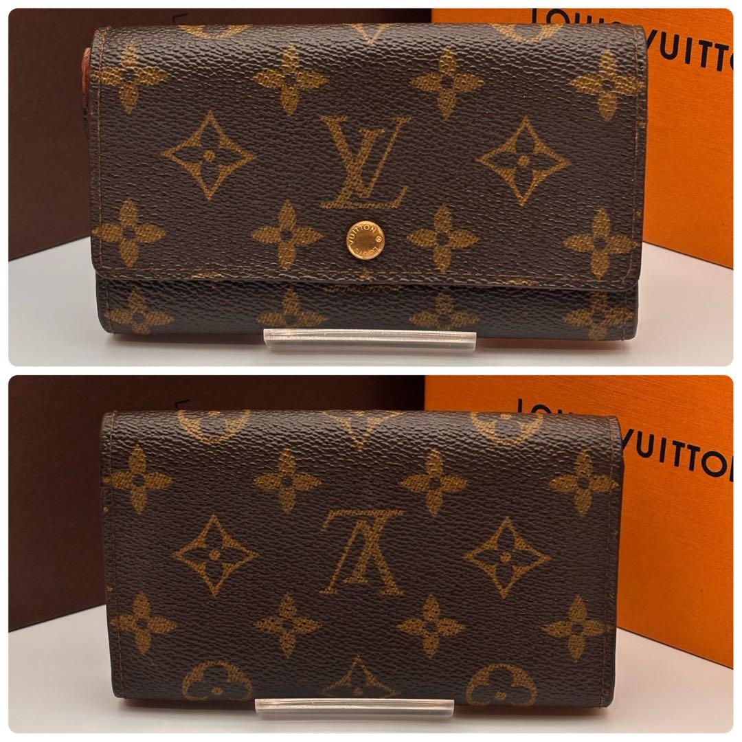 ✨鑑定済み✨ルイヴィトン✨モノグラム 二つ折り財布 ポルトモネビエ