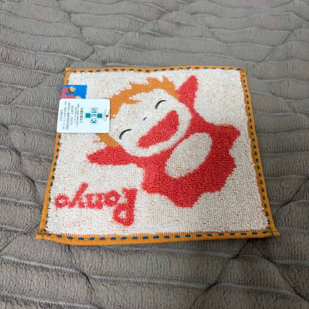 ジブリパーク ポニョ 豆タオル ハンカチ - メルカリ