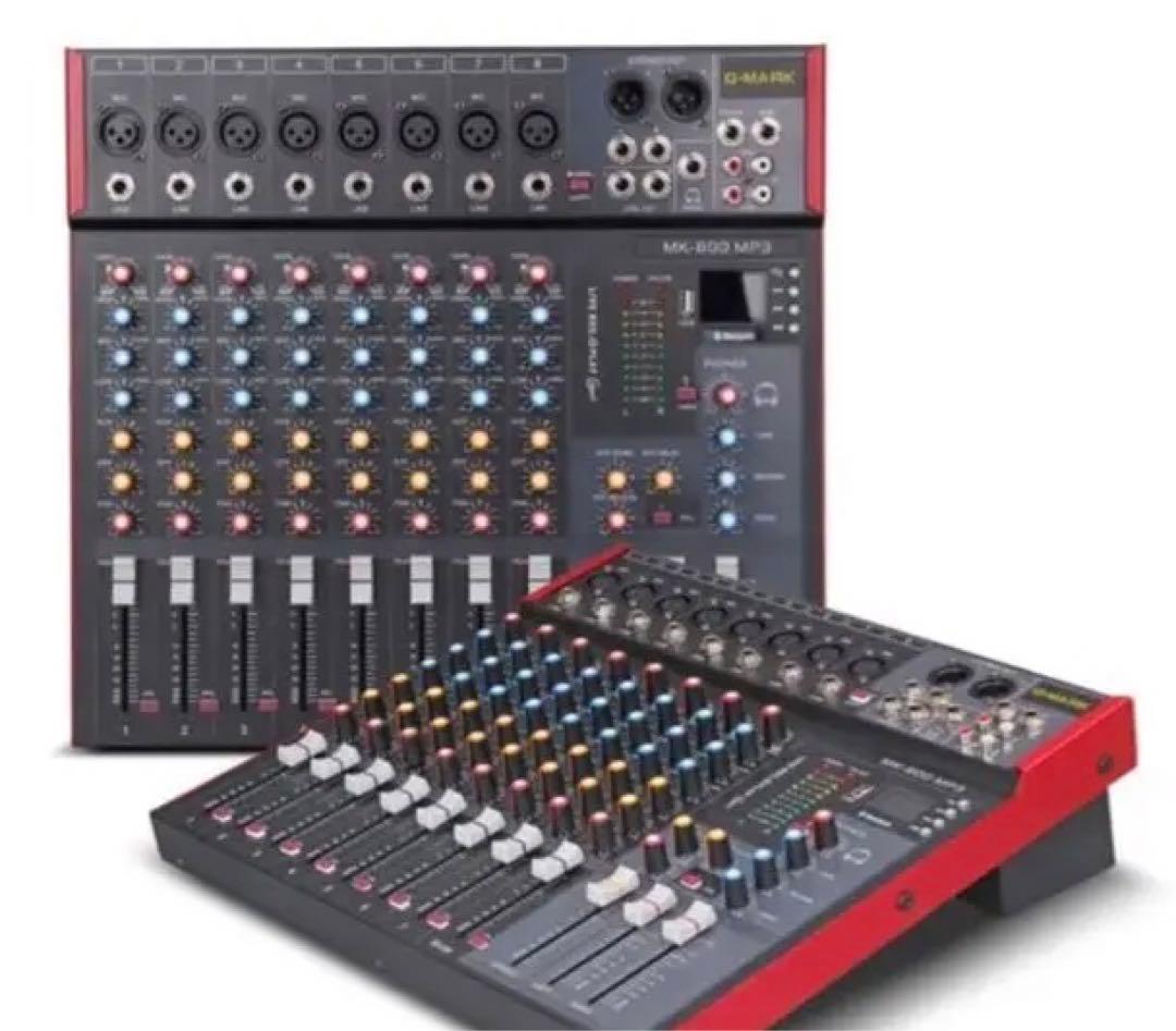 G-MARK MK800 MP3アナログミキサーミキサー8つのマイク入力Gマーク
