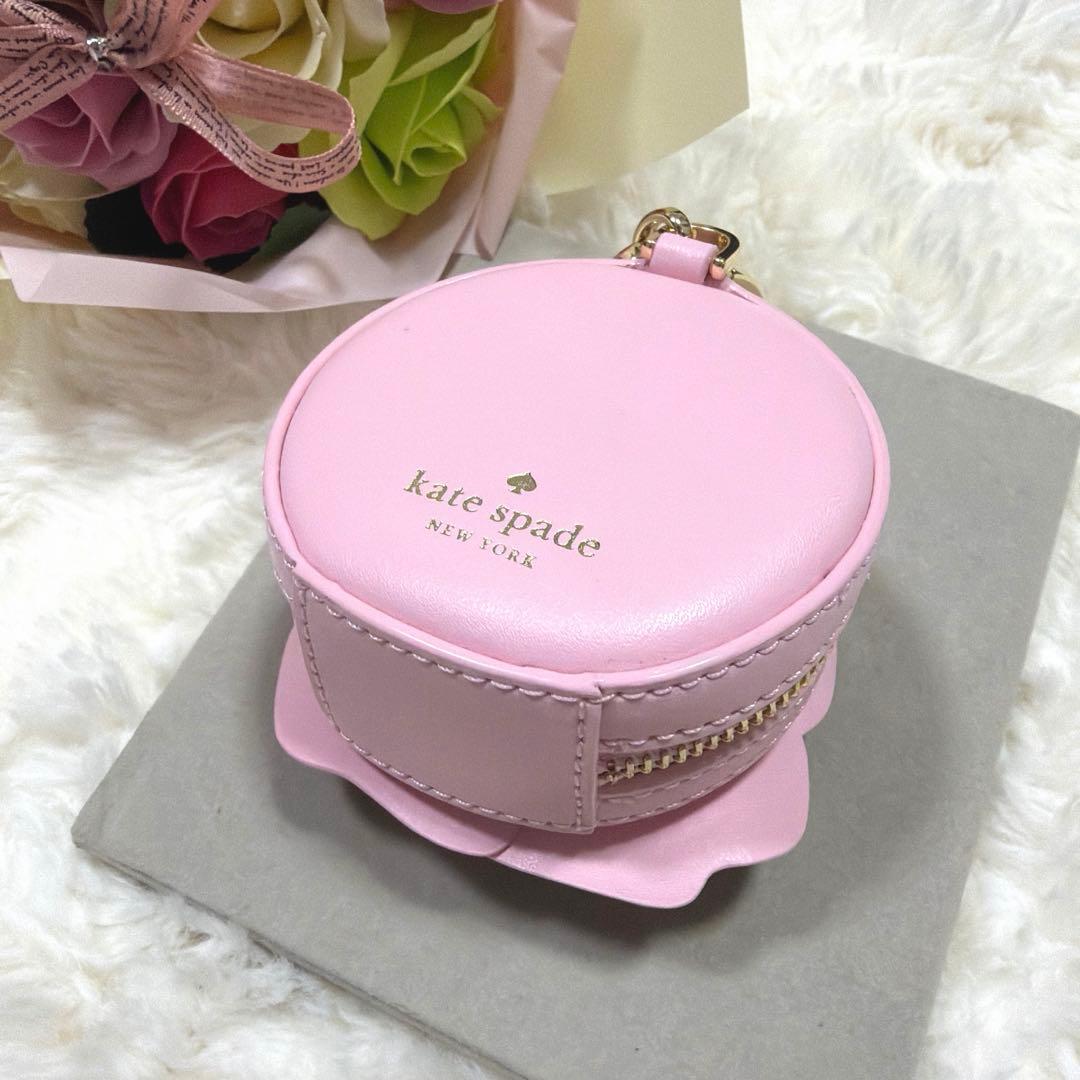 極美品 Kate Spade 薔薇 ローズ ピンク ケース レザー