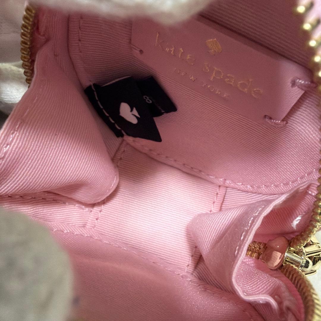 極美品 Kate Spade 薔薇 ローズ ピンク ケース レザー