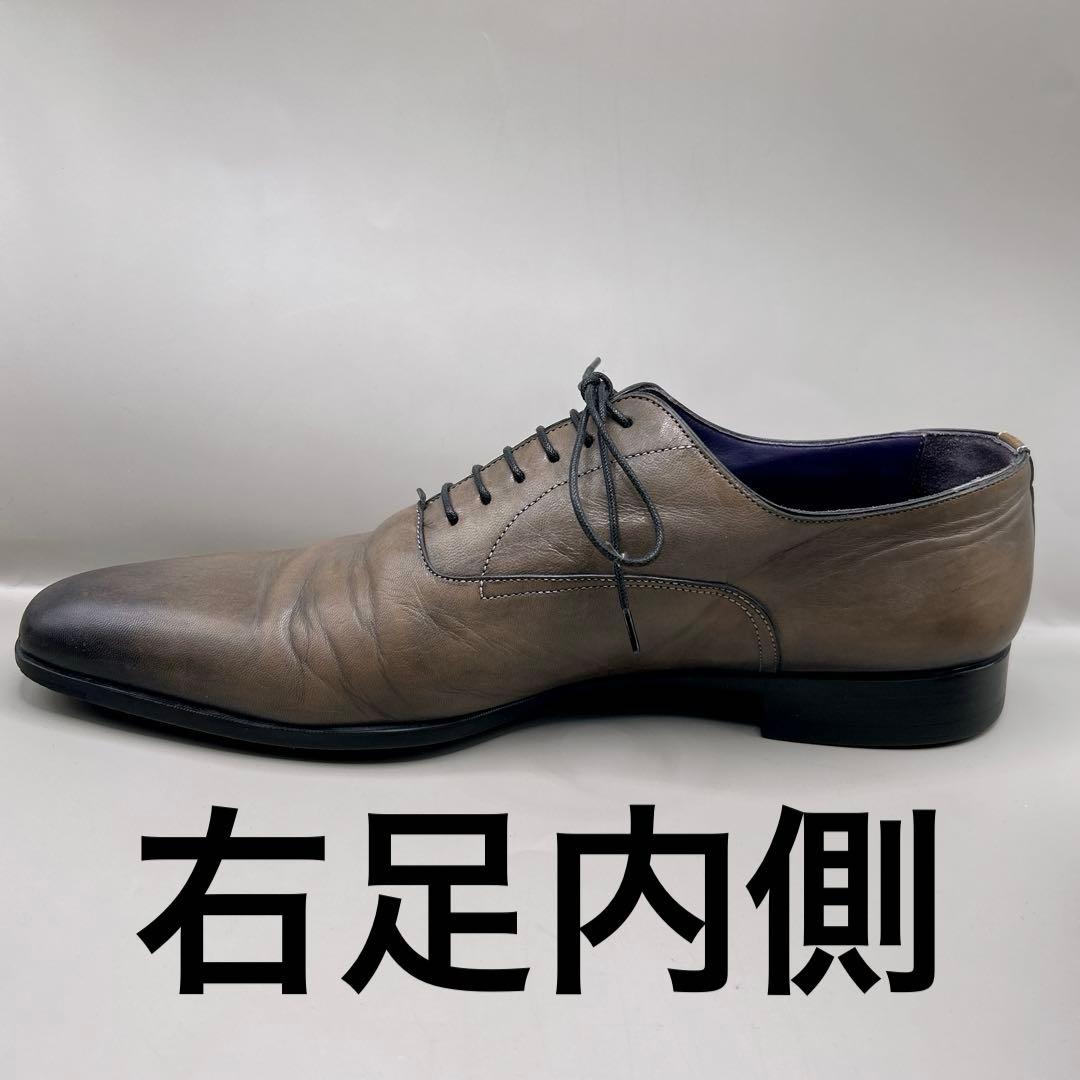 サントーニ Santoni レザー ビジネスシューズ 8.5 27cm ブラウン