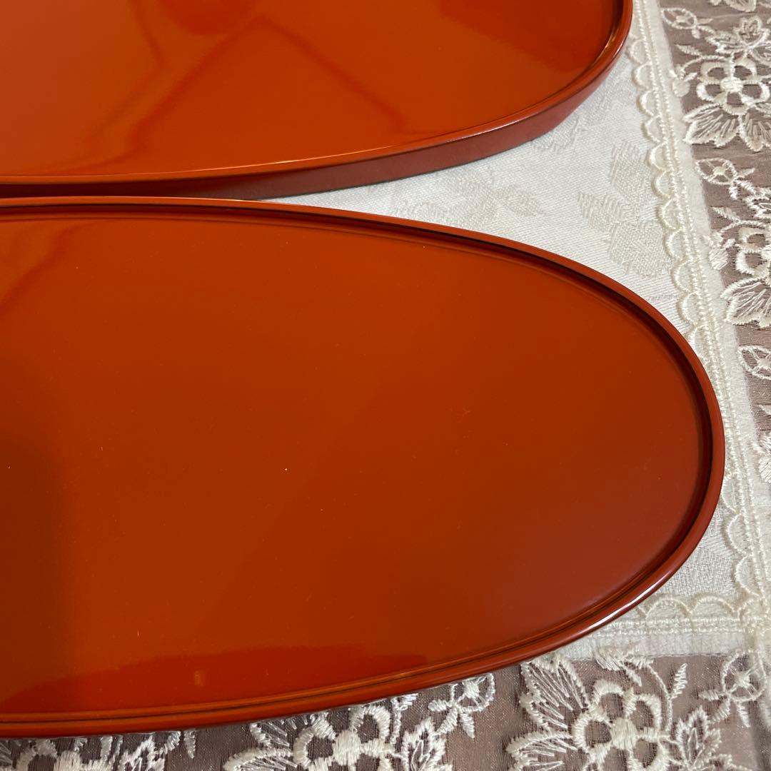 輪島塗 慶塚 楕円 お盆 5枚セット 前菜盆 オーバル 未使用 - メルカリ