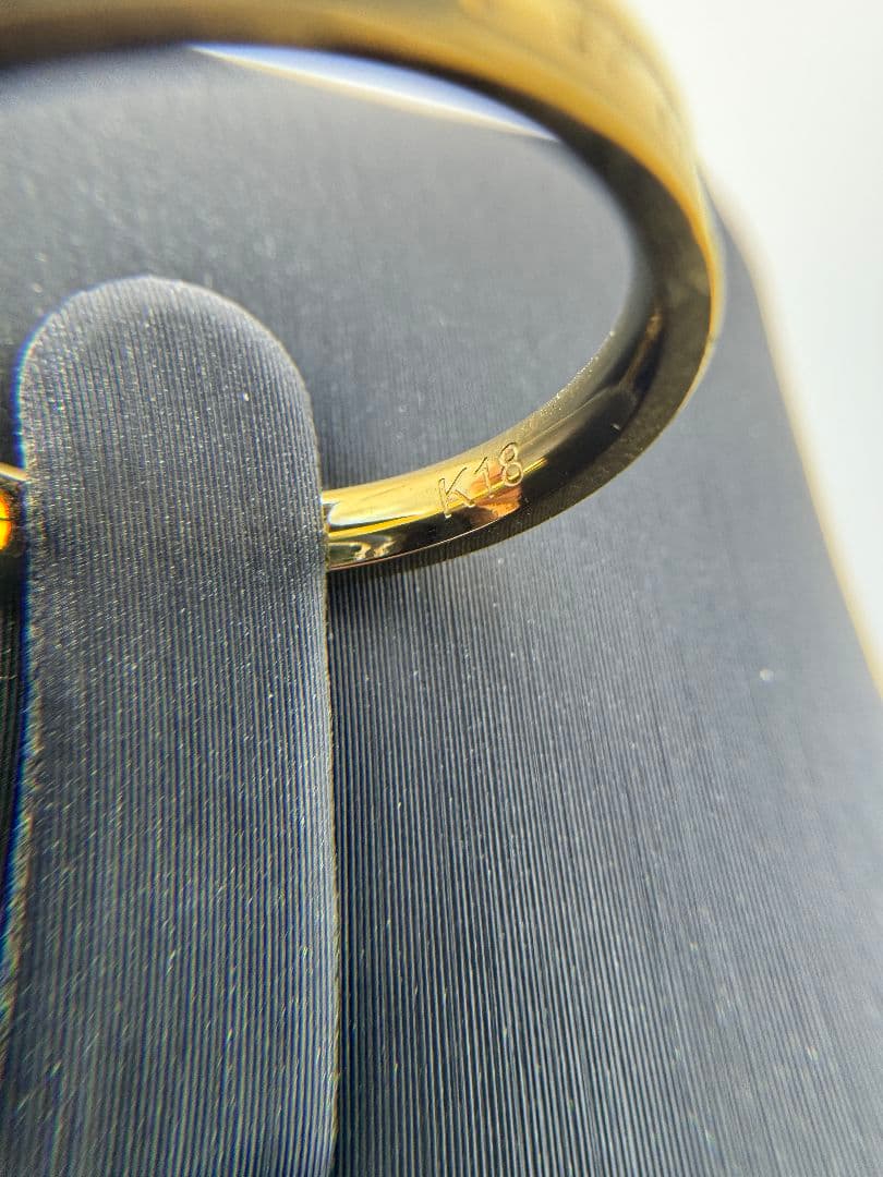 K18ゴールドリング 内径2.6mm 1.73g 11号