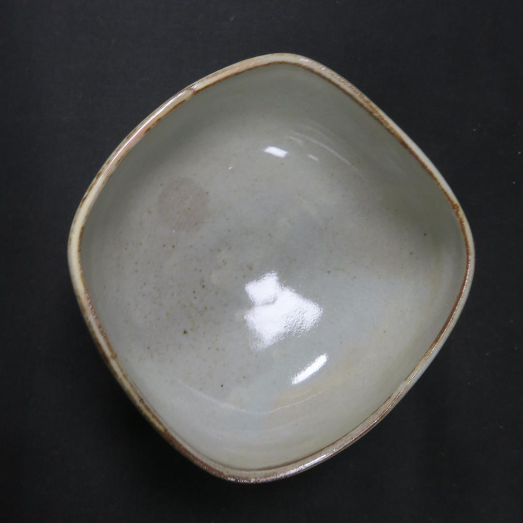 茶碗 石崎光四郎 共箱 木箱 抹茶碗 茶器 茶道具 四角高台 - メルカリ
