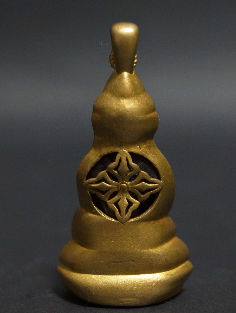 オールドチベット仏教 銅地包天鉄金工細工『釈迦牟尼仏 アミュレット