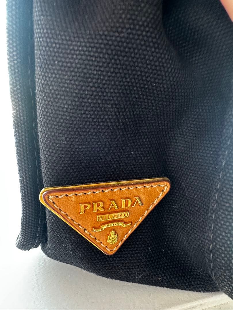 なまこ様PRADA カナパ　ヴィンテージ　バッグ ブラック ショルダー