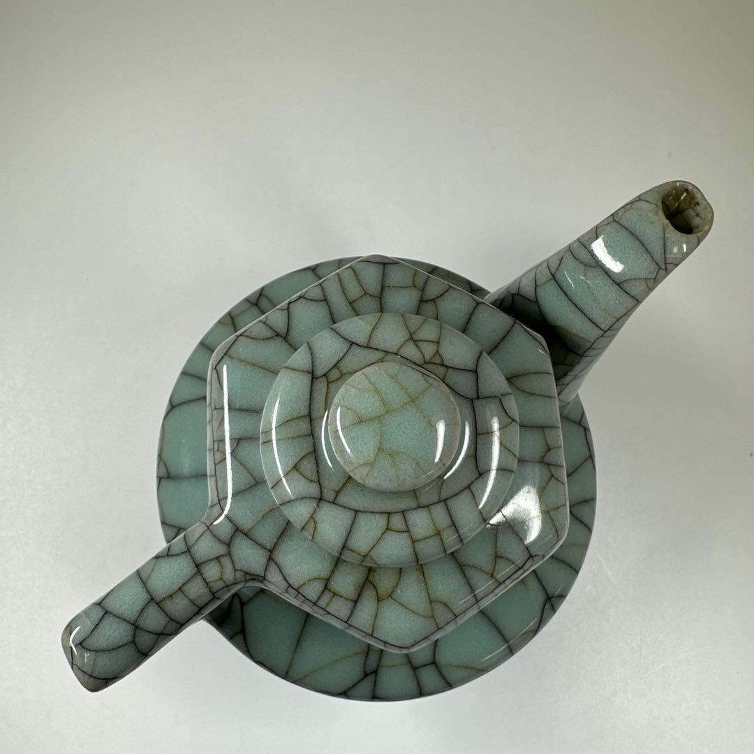 中国 古窯 哥窯水次 高さ13cm タカチ 東な7-0413①