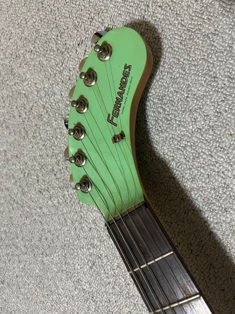 音出ます！ZO-3ミニエレキギター グリーン緑フェルナンデス