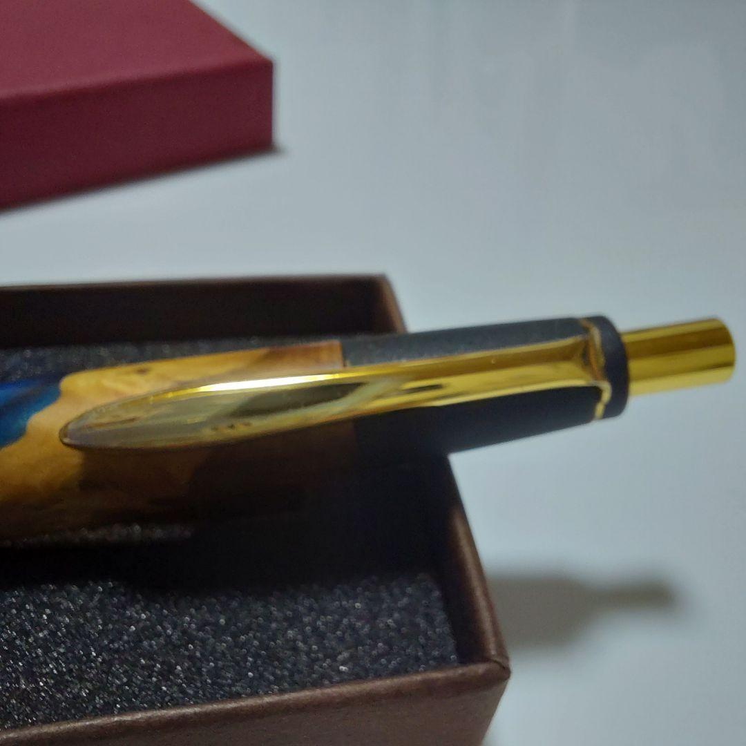 未使用に近い！ 希少 ボナンペン レジンウッド 海王星 真鍮金具 シャーペン