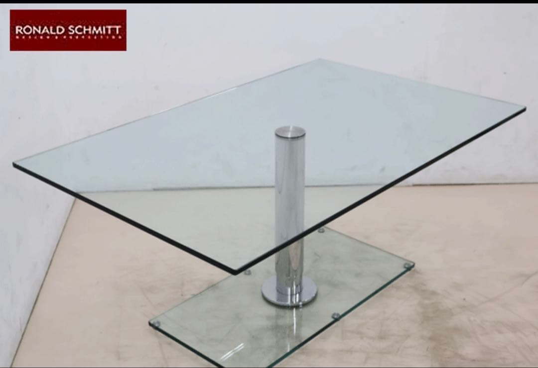 RONALD SCHMITT ガラステーブル　昇降式