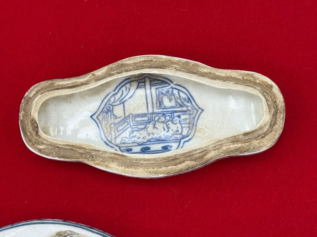 中国 粉彩香合 光緒年製銘 送料込み250501 中国 粉彩香合 光緒