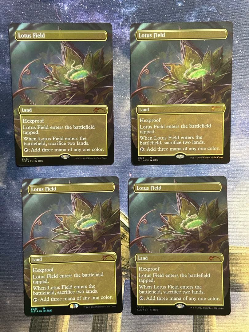 MTG 睡蓮の原野/Lotus Field foil 4枚セット