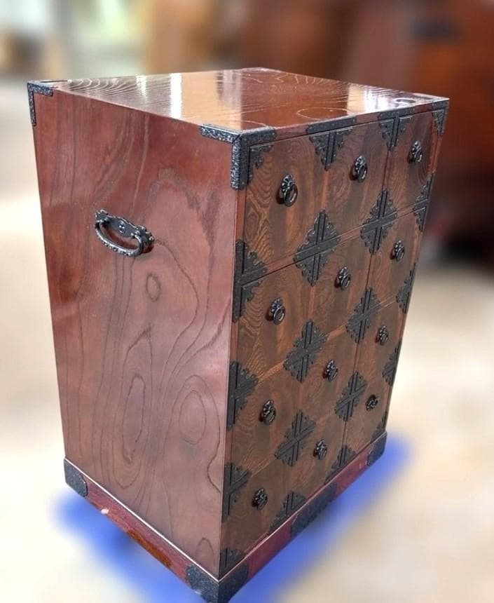 最終値下します。駿河民芸家具 欅材 小物引き出し 美品 欅 小物