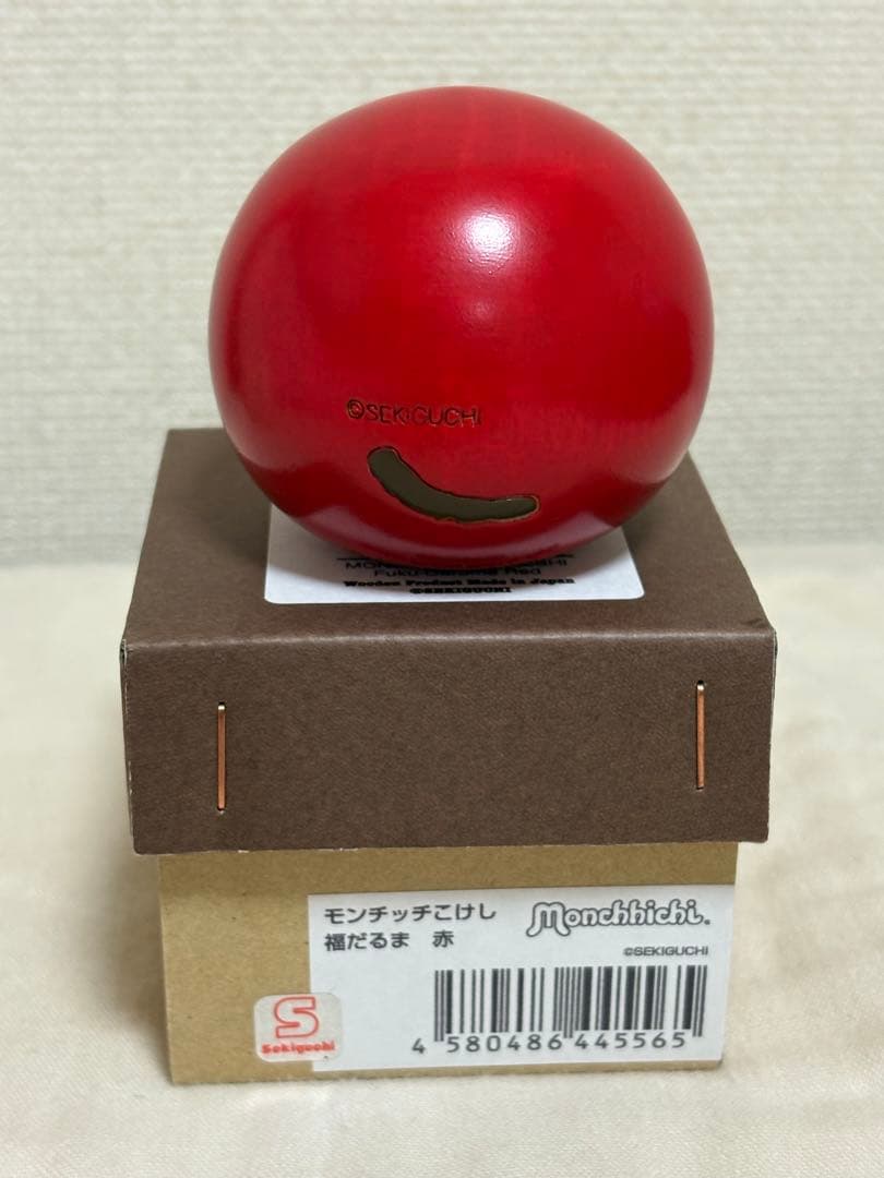 新品 卯三郎こけし モンチッチ 福だるま 赤